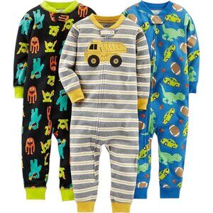Simple Joys by Carter's Kids 3-Pack Footless Cotton Snug Pajamas(231)